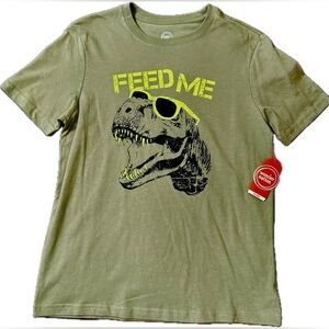 Wonder Nation Olive Tee with Yellow Graphic